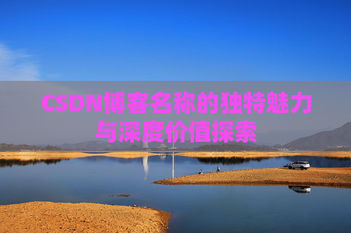 CSDN博客名称的独特魅力与深度价值探索